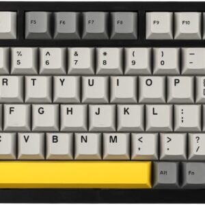 EPOMAKER Ajazz AK820 Pro Gasket Mechanische Tastatur mit Kabel/Bluetooth/kabellos, TFT Bildschirm, beleuchtet RGB, Schalldümpfende Foam für Win/Mac/PC (Grey, Ajazz Flying Fish Switch)