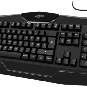 uRage Gaming-Keyboard âExodus 100â, schwarz, Tastatur fĂźr PC Gamer, integrierte Handballenauflage, Anti-Ghosting, Win-Lock, kabelgebunden, 49 x 4 x 22 cm