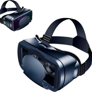 VRG Pro 3D VR-Headset, Universelles VR-3D-Brillen-Headset fĂźr Telefon, Abnehmbare Augenklappe, Kurzsichtige UnterstĂźtzung, Universelle Virtual-Reality-Brille fĂźr TV, Filme,