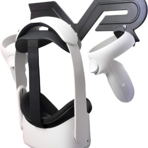 SINWEVR VR-Headset und Controller, Wandhalterung mit Haken, kompatibel mit Meta/Oculus Quest 2, Quest, Rift S, Hp Reverb G2, HTC Vive, Vive Pro, Cosmos, Elite, Valve Index, Playstation VR (schwarz)