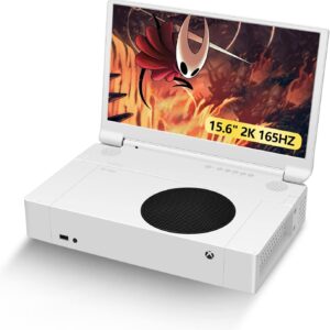 G-STORY 15,6 Zoll Monitor für Xbox Series S, tragbarer IPS-Monitor 2K 165Hz für Xbox Series S, tragbarer Gaming-Monitor für Xbox Series S mit Zwei Lautsprechern, Zwei HDMI, HDR, Freesync, Spielmodus