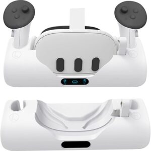 Ladestation kompatibel mit Oculus/Meta Quest3 VR-Headset und Controller, Schnellladestation mit Kontrollleuchte, Ladeständer für Quest3-Zubehör