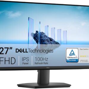 Dell 27 Monitor – SE2725HM, Full HD (1920×1080), 100Hz, IPS, 5ms, VESA (100x100mm), HDMI, VGA, 3 Jahre Garantie, Schwarz