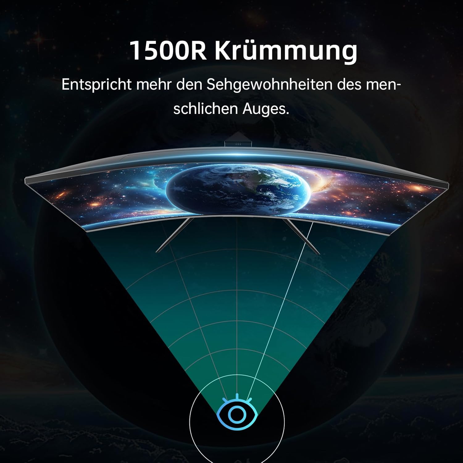 KTC Gaming Monitor 32 Zoll FHD Curved Monitor, 240Hz, 1ms, 1920x1080, Freesync & G-sync, HVA 1500R PC Bildschirm, 125% sRGB, Blaulicht Reduktion, VESA, DP1.4/HDMI 2.0 240Hz, USB2.0, H32S17F – Bild 5