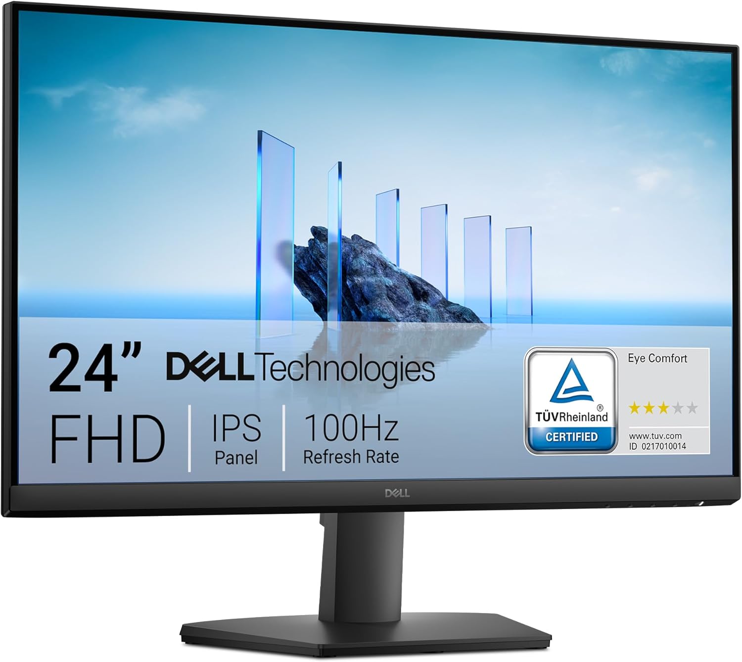 Dell 24 Monitor - SE2425HM, Full HD (1920x1080), 100Hz, IPS, 5ms, VESA (100x100mm), HDMI, VGA, 3 Jahre Garantie, Schwarz