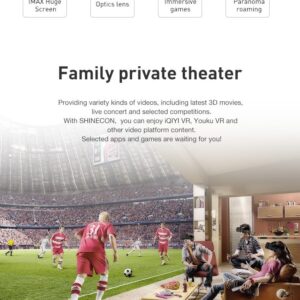 VR Headset 3D Virtual Reality Glasses Viewer Box VR Goggles Kit for iPhone 15 14 13 12 Pro Max Plus Samsung Galaxy S24 S23 S22 S21 Edge etc IOS Android Smartphone for Adult & Kids