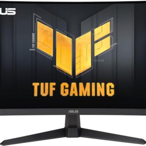 ASUS TUF Gaming VG27VQM1B – 27 Zoll Full HD Curved Monitor – 280 Hz, 1ms GtG, FreeSync, AdaptiveSync, 10-bit – Fast-VA Panel, 16:9, 1920×1080, DisplayPort, HDMI, Speaker