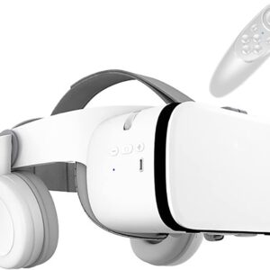 3D Virtual Reality VR Headset, VR Brille Brille mit Bluetooth Headset, 3D Virtual Reality Brille fĂźr iPhone/Samsung Filme und Spiele Kompatibel mit iOS/Android, fĂźr iPhone Apple Android Phone