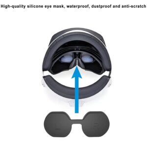 BeisDirect 2 in1 Typ-C Ladekabel für PS VR2 Handgriff Ladekabel mit VR-Objektiv-Schutzabdeckung Waschbare Objektivkappen Staubdichte Abdeckung