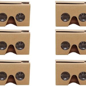 Pluuttiem 12 Stück 3D-Serienbrillen für Cardboard V2 VR 4,5-6 Smartphone + Kopfband