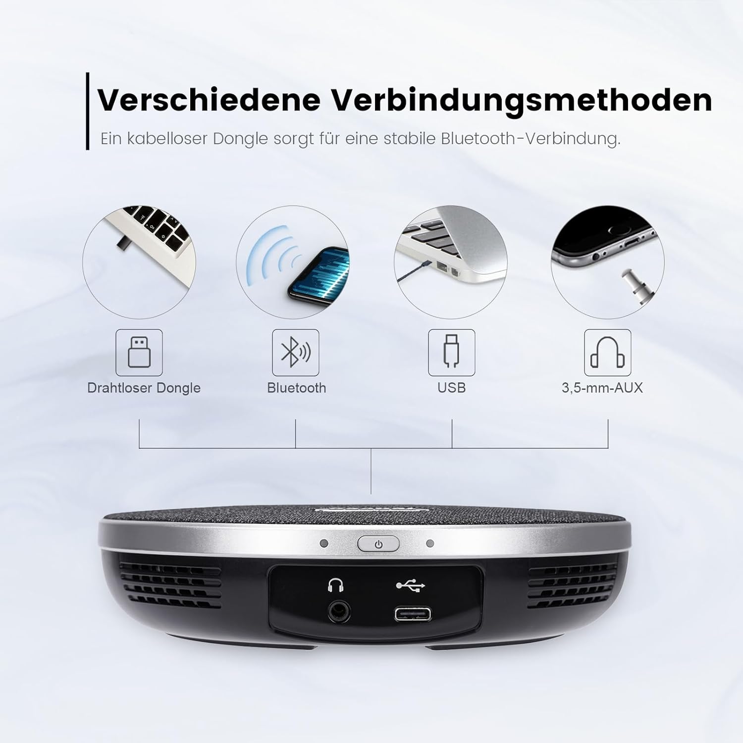 TONGVEO 20-facher Zoom Konferenzraum-Kamerasystem, Video und Audio konferenzsystem 20-facher optischer Zoom USB 3.0 HDMI PTZ-Kamera und Konferenzlautsprecher mit Mikrofon für große Besprechungsräume – Bild 4