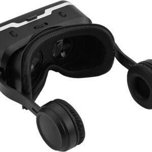 VGEBY Für VR SHINECON Virtual Reality 3D VR-Brille mit Kopfhörer Für 3,5-6 Zoll Für IOS-Telefone, Schwarz, VGEBY26HN0FYC5Q