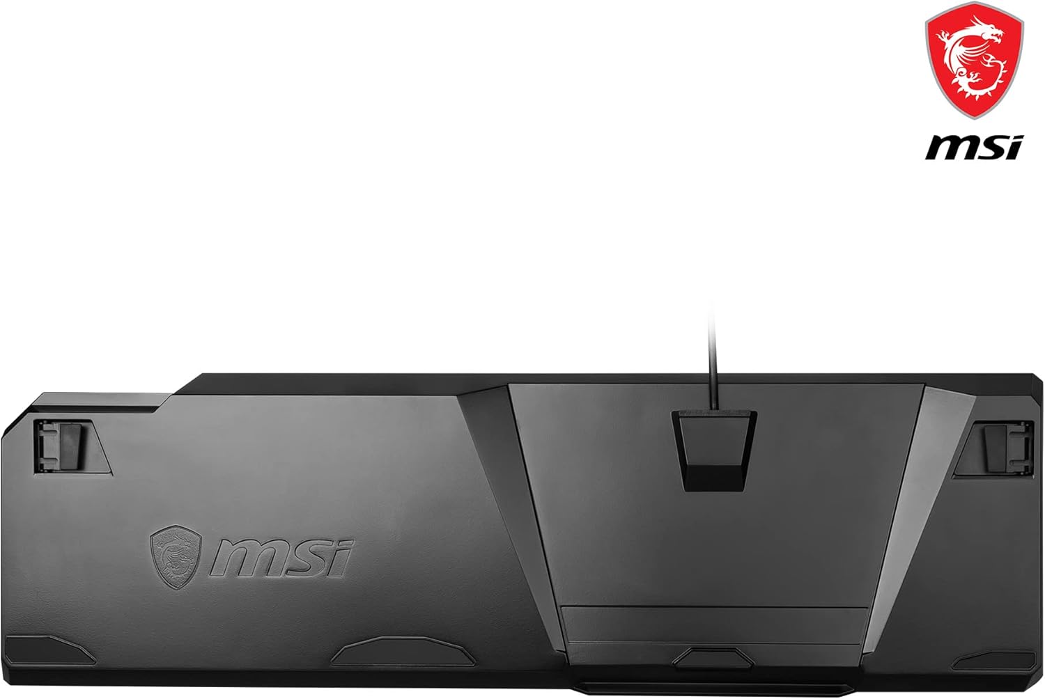 MSI Vigor GK50 Elite Box White Mechanische Gaming-Tastatur, AZERTY FR, Clicky-Switches, ergonomisch, gebürstetes Metall-Finish, rutschfeste Basis, RGB durch Mystic Light-Taste, USB 2.0, Größe – Bild 6