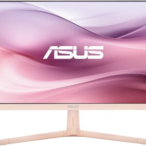 ASUS Eye Care VU279CFE-P – 27 Zoll Full HD Monitor – 100 Hz, 1ms MPRT, AdaptiveSync, GreenProduct, Epeat Gold – IPS Panel, Vesa 75×75, 16:9, 1920×1080, HDMI, USB-C mit 15W PD, ergonomisch, Hellrosa