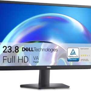 Dell SE2425H 24 Zoll Full HD (1920×1080) Monitor, 75Hz, VA, 5ms, VESA (100x100mm), HDMI, VGA, 3 Jahre Garantie, Schwarz