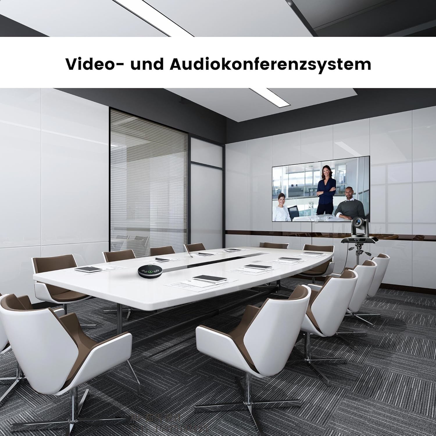 TONGVEO 20-facher Zoom Konferenzraum-Kamerasystem, Video und Audio konferenzsystem 20-facher optischer Zoom USB 3.0 HDMI PTZ-Kamera und Konferenzlautsprecher mit Mikrofon für große Besprechungsräume – Bild 6