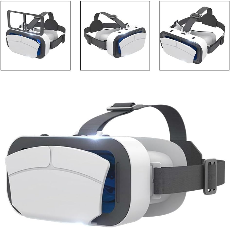 Immersive Virtual Reality Glasses, 3D Movie All-in-One Game Console, VR Glasses, Pupil Distance and Focal Length Adjustments, VR Headset – Bild 3