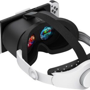 DEVASO VR Glasses for Nintendo Switch/Switch OLED with Adjustable HD Lenses, 3D VR (Virtual Reality) Headset Games Accessory Set, Switch VR Labo Goggles Glasses
