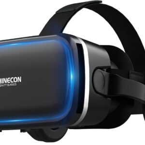 XWP VR Glasses with Headphones, 3D Virtual Reality Glasses for Mobile Games, Movies & Interactive Toys, Compatible with iPhone & Android 4.7-6.8 inches, Birthday Children and Family