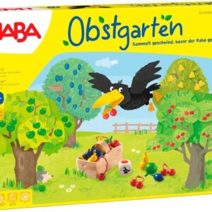 Haba 4170 Fruit Garden Exciting Dice Game with 40 Wooden Fruits and Easy to Understand Rules Popular Board Game from 3 Years