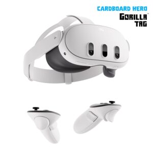 Meta Quest 3 512 GB – Die leistungsstärkste Quest – Ultimative Mixed-Reality-Erlebnisse – Gorilla Tag Cardboard Hero Bundle – Amazon Exclusive