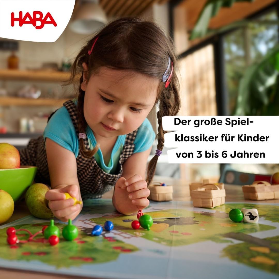 Haba 4170 Fruit Garden Exciting Dice Game with 40 Wooden Fruits and Easy to Understand Rules Popular Board Game from 3 Years – Bild 3
