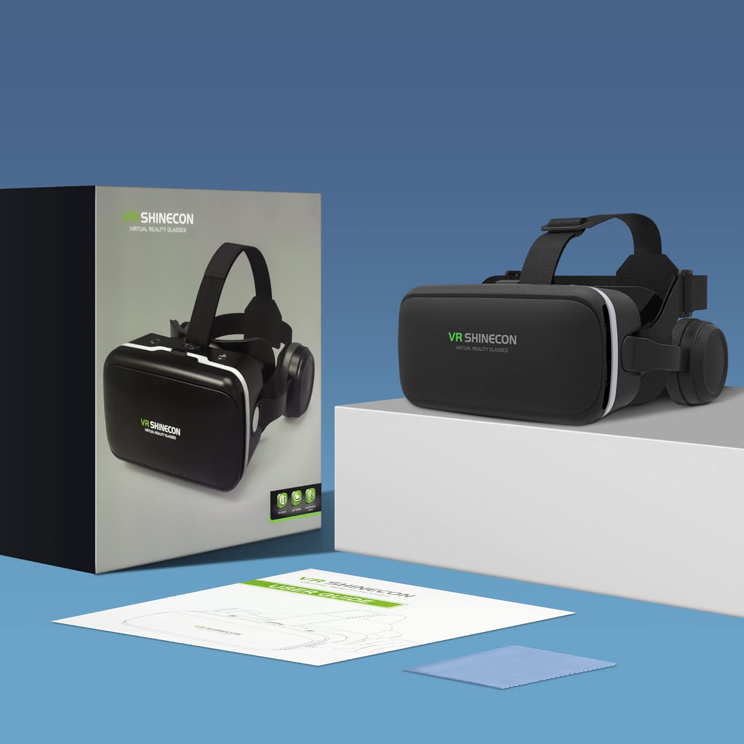 3D VR Glasses with HiFi Headphones, Immersive Virtual Reality for Games and Movies, Ergonomic Design, Supports 4.7-6.6 Inch Smartphones, Christmas Gift for Children – Bild 8