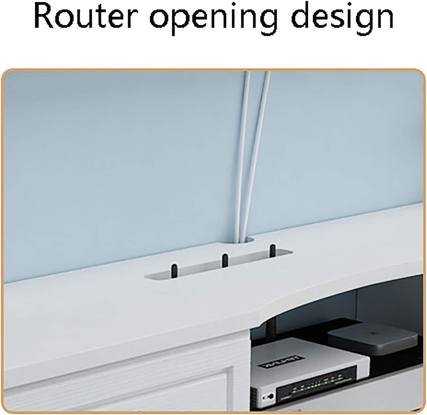 Streaming-Equipment - TV Cabinet, TV Lowboard, Floating Shelves, Wall Mounted Media Console - 120/140/160 cm Solid Wood Wall TV Cabinet, Set Top Box, Streaming Media Equipment./140Cm C/C – Bild 4