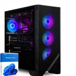 Gaming PC & Laptops – dcl24 Intel Gamer PC i9 14900KF, RTX5080 16GB – 1000GB SSD, 32GB DDR5, PC System with 24 x 4.4 GHz, Calculator with WiFi, Games Computer with Windows 11 Pro [20187]