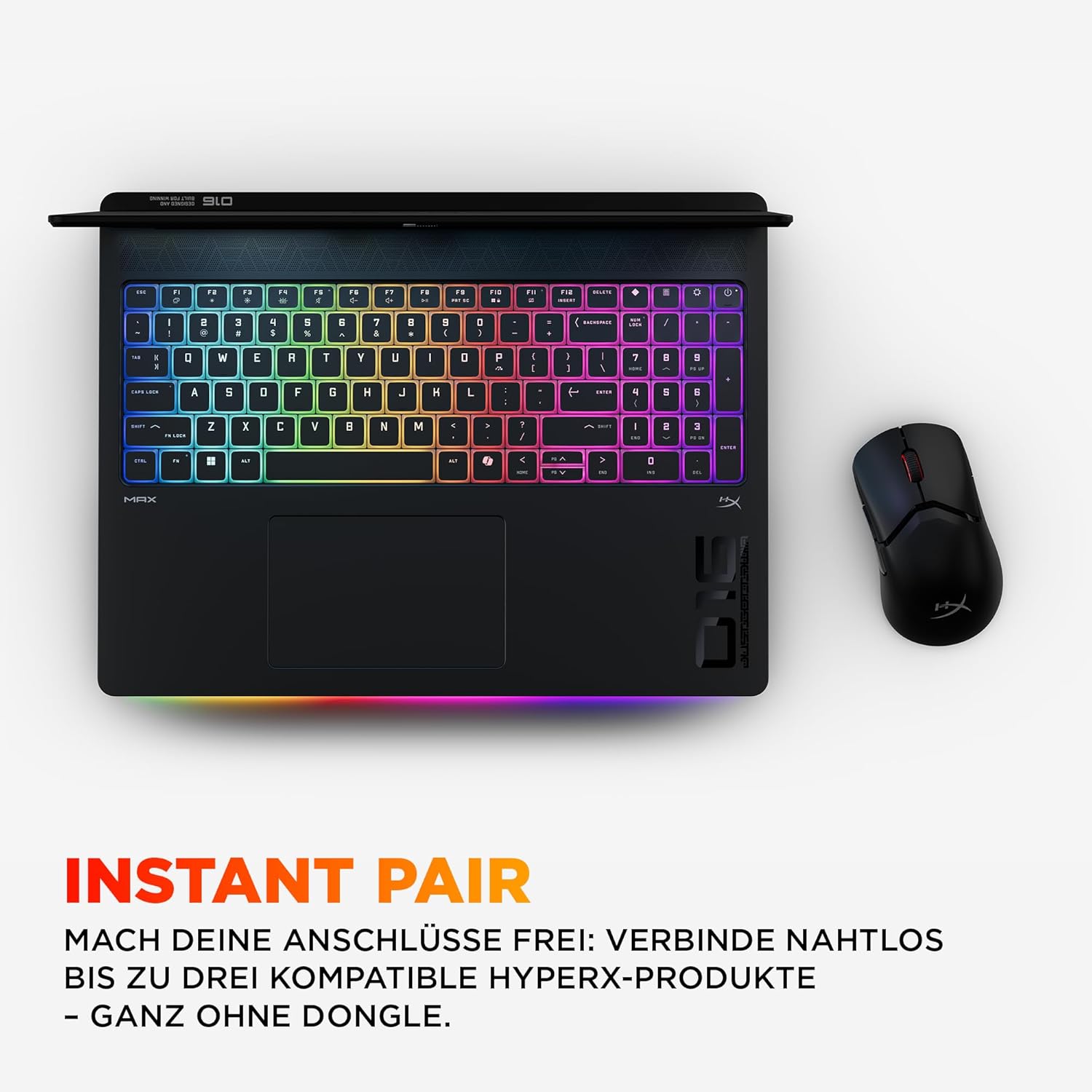 Gaming PC & Laptops - HP Omen MAX Gaming Laptop, 16 Inch WQXGA Display 240 Hz, AMD Ryzen AI 9 HX 375 (12C) 55 NPU Tops - up to 5.1 GHz, NVIDIA GeForce RTX 5080 16GB VRAM, 32GB RAM, 1TB SSD, Win 11, QWERTZ, RGB, Black – Bild 10