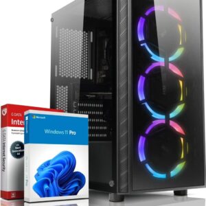 Gaming PC & Laptops – AMD Quad Multimedia PC Athlon X4 950 Quad Core, 3.8 GHz – 16GB GDDR4 – 512GB SSD – Geforce GT 1030 2GB – RGB Gaming – USB 3.0 – LAN – Win11 Pro – WLAN – MS Office – 7488