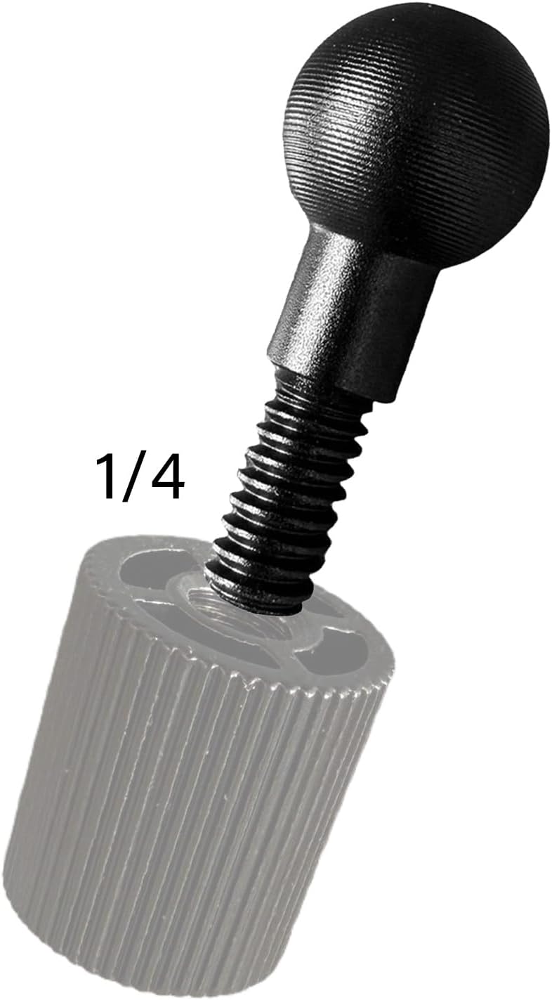 Streaming-Equipment - 2er Pack Aluminium Kugelkopf Auf-1/4-Zoll Gewindeadapter Für Kameramontagezubehör in Der Fotografie Live Streaming Und Navigation Action Kamera Adapter – Bild 2