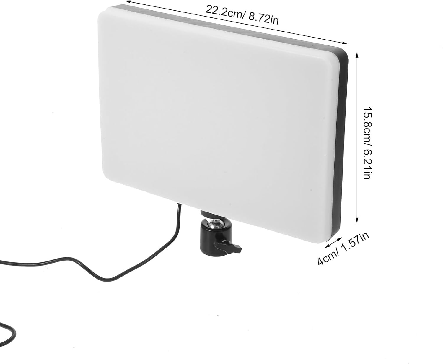 Streaming-Equipment - Vaguelly LED Panel Leuchte 11 Zoll mit Dimmbarer Fotostudiobeleuchtung Tragbar USB 5V2A für Live Streaming und Videoaufnahmen – Bild 2