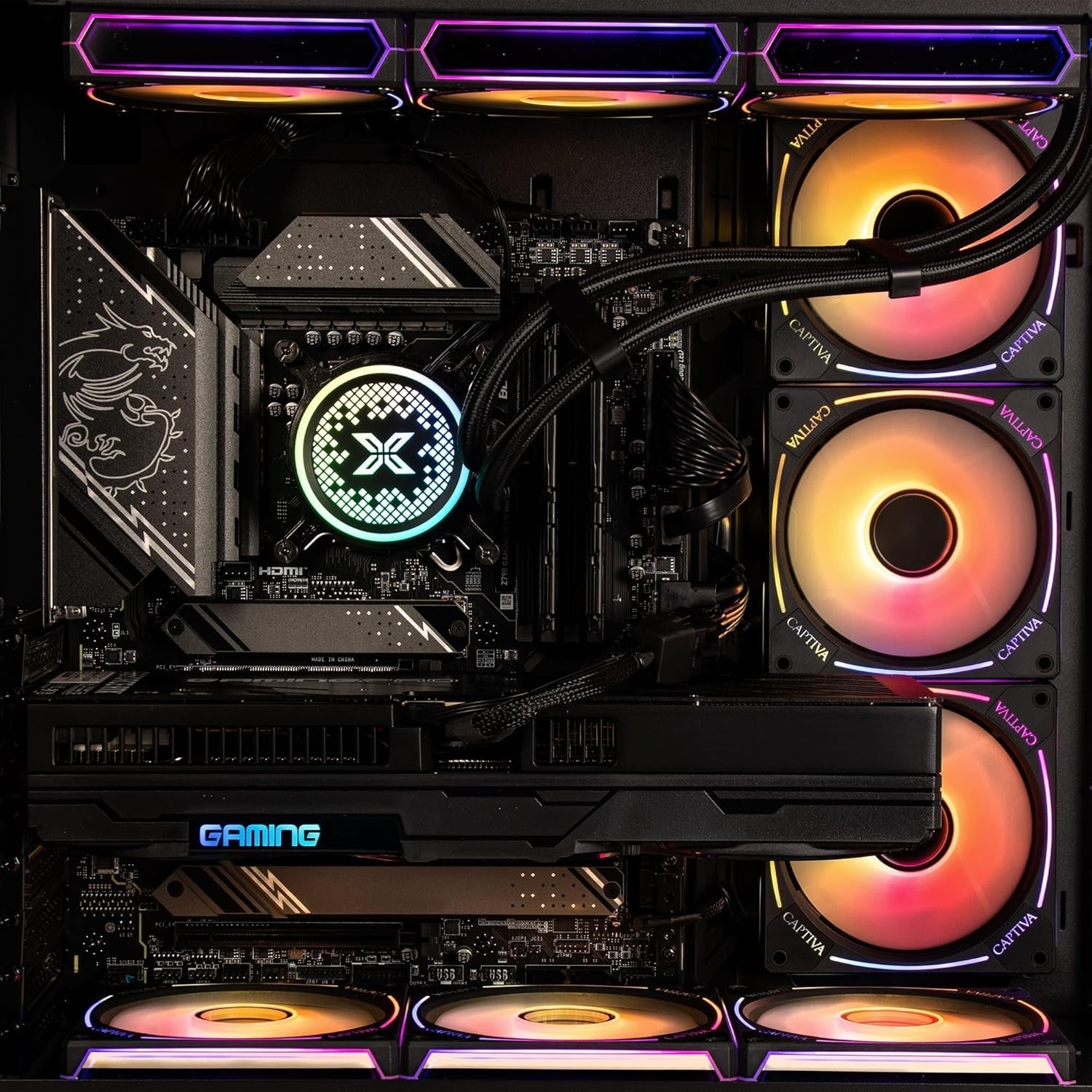 Gaming PC & Laptops - Captiva PC Highend Gaming R90-472 | AMD Ryzen 9 9950X | 64GB DDR5 RAM | NVIDIA GeForce RTX 5070 Ti 16GB | 2TB SSD | Windows 11 Home – Bild 4