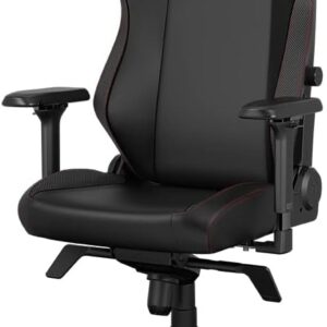 Gaming Chairs – Secretlab Titan Evo Stealth Gaming Chair – Adjustable, Ergonomic and Comfortable Computer Chair with 4D Armrests, Magnetic Pillow and 4-Way Lumbar Support – Black – Faux Leather