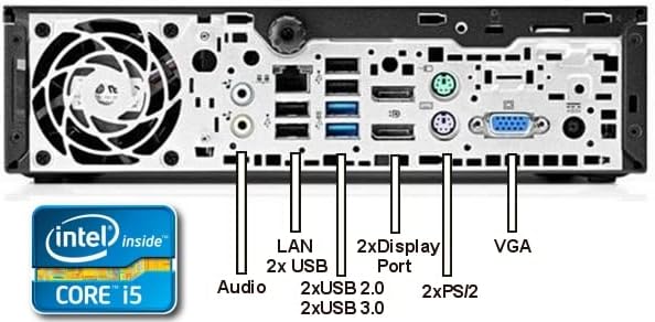 Gaming PC & Laptops - HP i5 EliteDesk 25 cm Silent Mini PC Business Office Multimedia Computer | Intel®Core® i5 4430S 4x3.20GHz | 16GB RAM | 512GB SSD | USB3 | Windows 11 Prof. 64-Bit | #7276 – Bild 2