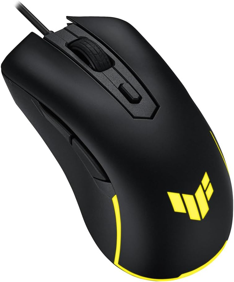 Gaming Tastatur & Maus - ASUS TUF Gaming M3 GEN II - Wired Gaming Mouse, Ultralight, 59g, Sensor 8000 DPI, Durable Coating (IP56), Switch Life of 60m Clicks, 6 x Programmable Buttons and