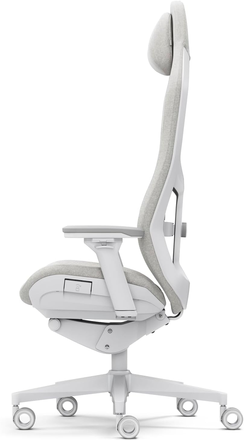 Gaming Chairs - Fractal Design Refine Fabric Light Gaming Chair - Ergonomic Office Desk Chair Functionality with 4D Adjustable Armrests, High-Back Support, Lumbar Cushion, and Premium Fabric – Bild 6