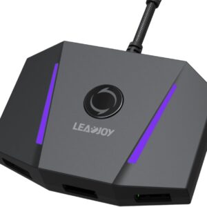 Gaming Tastatur & Maus – leadjoy VX2 AimBox Adapter Mouse Keyboard Converter for PS4/PS5/Xbox One/Xbox Series X/S, Gaming Keyboard Mouse Converter with 3.5 mm Audio Jack for FPS, TPS and RTS