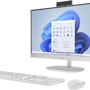 Gaming PC & Laptops – HP All-in-One PC | 23.8″ FHD Display | Intel Core i7-1355U | 16GB DDR4 RAM | 1TB SSD | Intel Iris Xe Graphics Card | Windows 11 Home | White