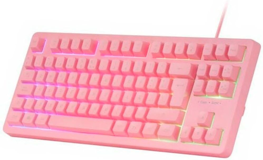 Gaming Tastatur & Maus - MARSGAMING MCP-RGB3 Pack Gaming Keyboard Fixed RGB + Gaming Mouse RGB Flow 3200 DPI + Headset Over-Ear RGB + XXL Mousepad, Pink, Spanish Language – Bild 4