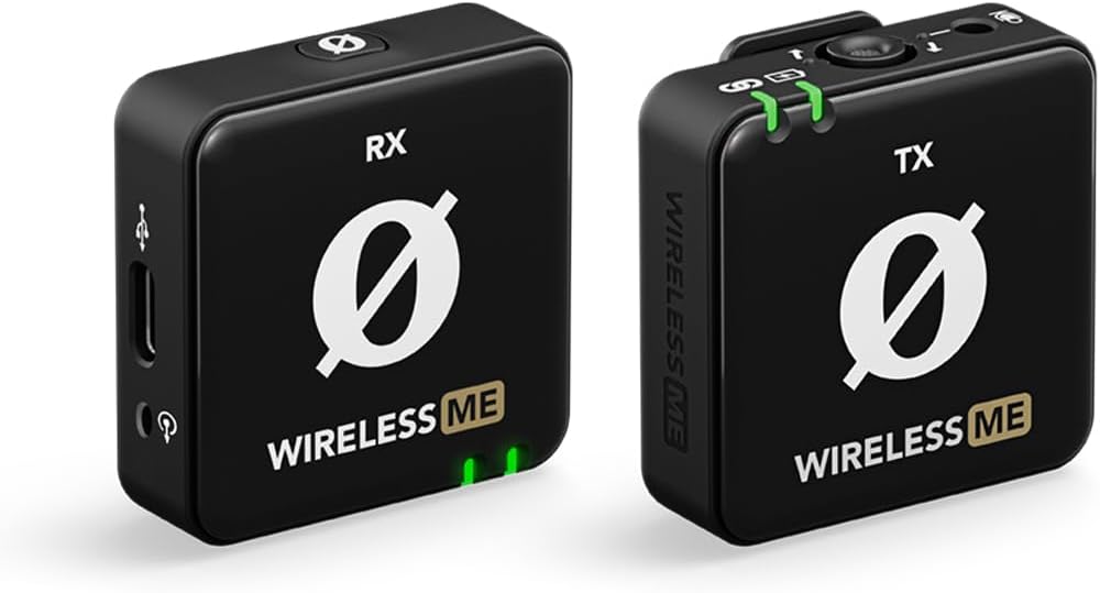 Streaming-Equipment - RØDE Wireless ME TX Ultra Compact Wireless Microphone System, GainAssist Technology and 100m Range for Video Recording, Interviews and Content Creation (Black)