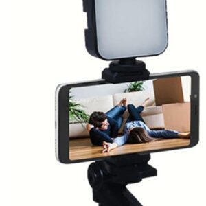 Streaming-Equipment – Video Recording Kit – Smartphone Vlogger Kits with Microphone, Portable Tripod Phone Holder, Dimmable LED Ring Light | Vlogging Recordings, Live Streaming Content Creation Equipment and Vloggi