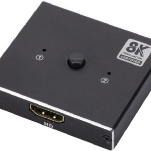 Gaming PC & Laptops – HDTV Splitter Switcher 2 in 1 Out oder 1 in 2Out Mode Bidirektionale Adapter für Gaming PC Plugs and Play HDTV Switcher