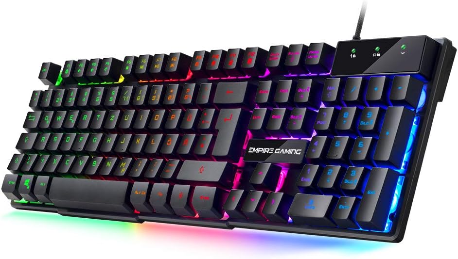Gaming Tastatur & Maus - EMPIRE GAMING - PC Keyboard - K300 QWERTZ - 105 semi-mechanical keys, of which 19 anti-ghosting keys, 12 multimedia shortcuts, LED RGB backlight – Bild 3