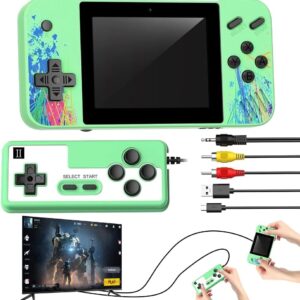 Gaming Consoles & Controllers – Retro Handheld Game Console, Retro Game Console with 800 Games, Handheld Game Console for Children and Adults, Supports 2 Players, 3.5 Inch LCD Screen