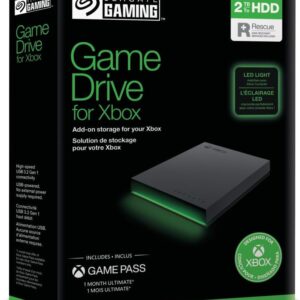 Gaming Consoles & Controllers – Seagate Game Drive Xbox 2TB, Portable External Hard Drive, 2.5 Inches, USB 3.0, Xbox, Grey, Data Rescue Service (STKX2000403)
