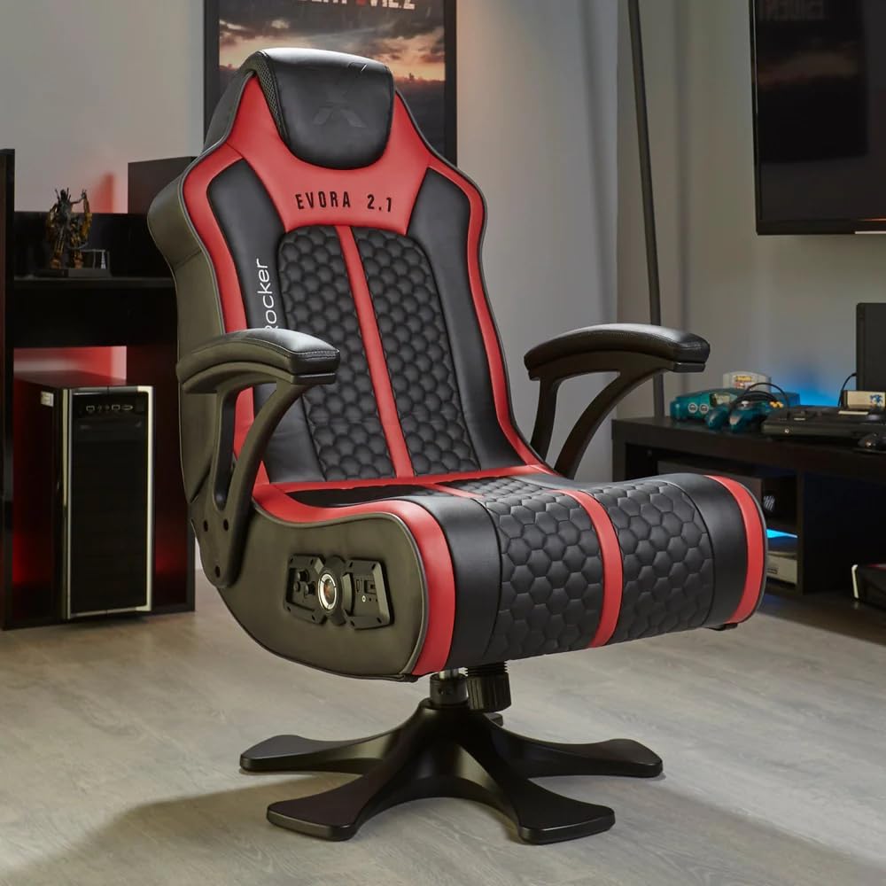 Gaming Consoles & Controllers - X Rocker Evora 2.1 Gaming & Entertainment Chair with 2.1 Sound System – Bild 2