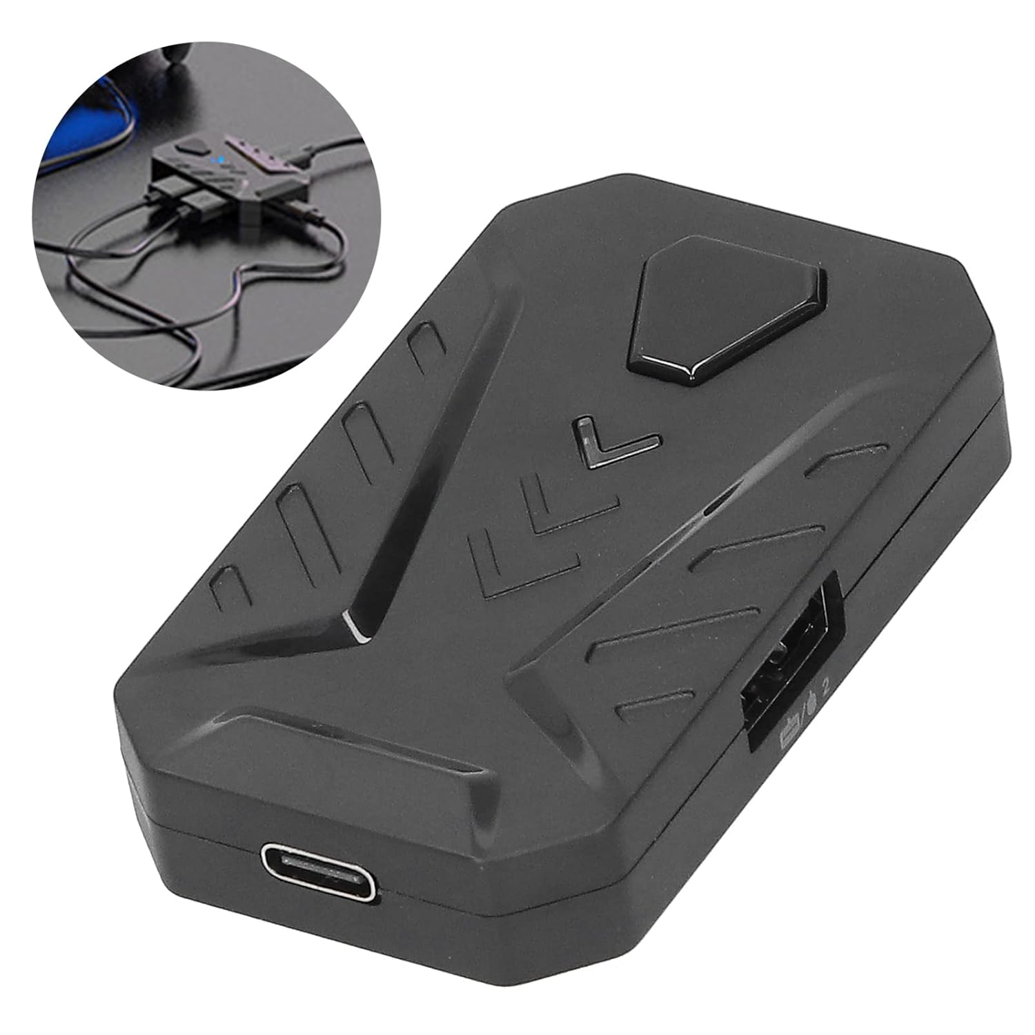 Gaming Tastatur & Maus - Yinhing Tastatur-Maus-Adapter, Gaming-Konverter für mit Programmierbaren Tasten, Plug-Play, Hochpräzise Steuerung, Kabelgebundene Verbindung – Bild 4