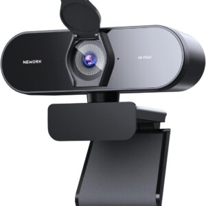 Webcam – 4K Webcam with PDAF & CDAF Dual Auto Focus, Ultra HD 4K, 2 Noise Reduction Microphones, Automatic Light Correction, USB-A, Privacy Cover, Streaming for PC/Mac/Laptop